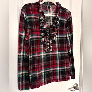 Ralph Lauren Christmas Plaid 100% Cotton Shirt